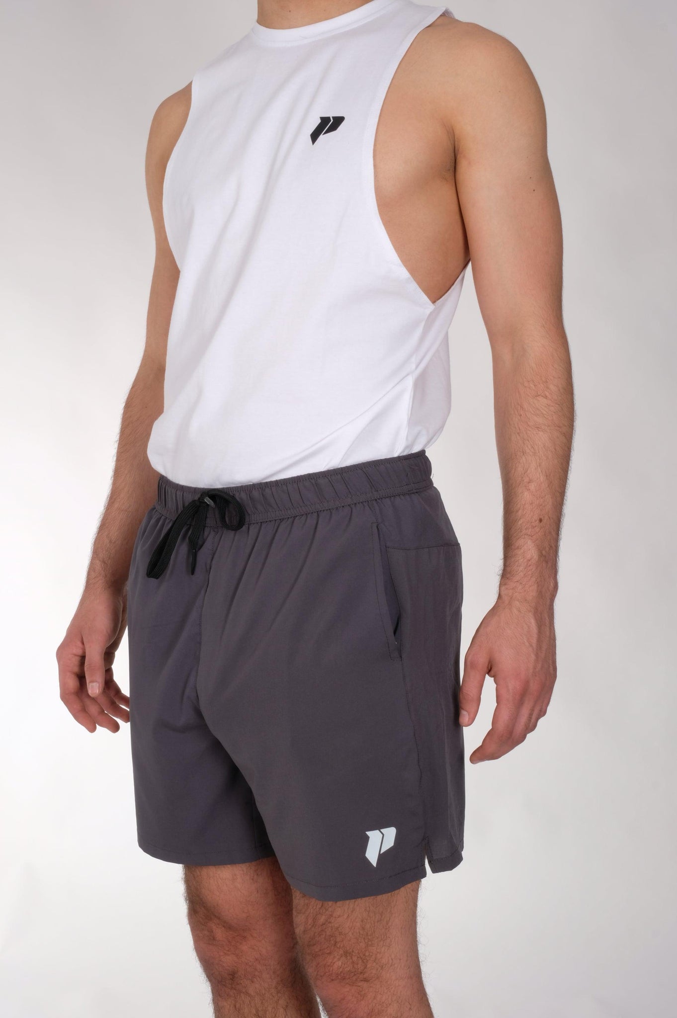 Signature Sport-Shorts Grau - prosper-gymclothing