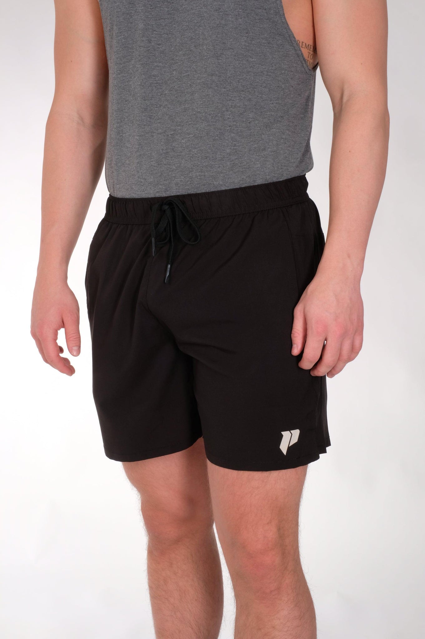 Signature Sport-Shorts Schwarz - prosper-gymclothing